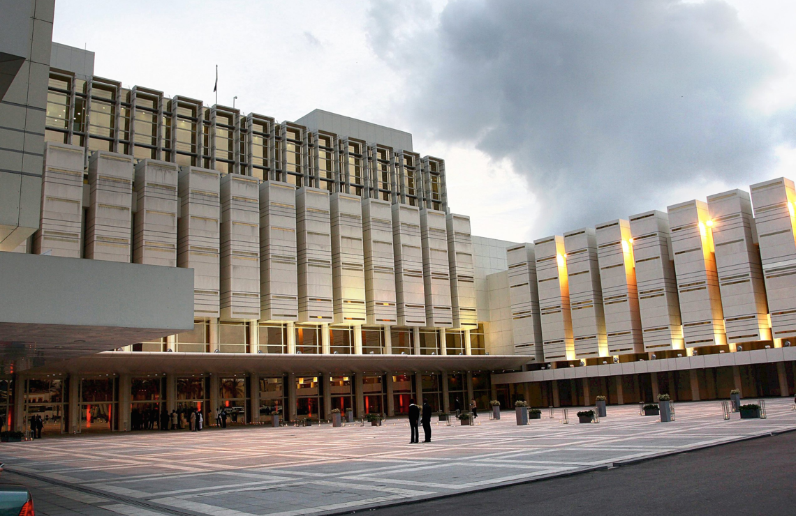 Le palais présidentiel, à Libreville. LUDOVIC/RÉA