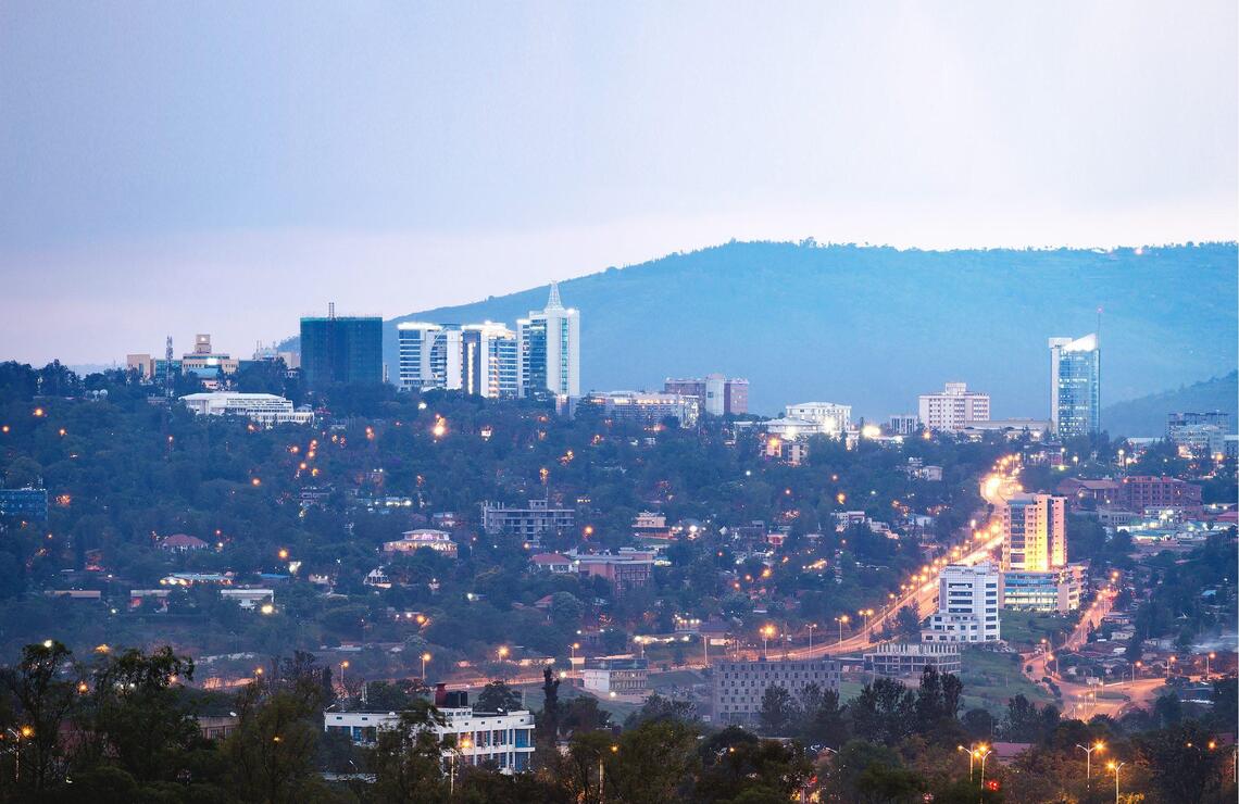 La capitale Kigali, cœur administratif et économique du pays.SHUTTERSTOCK