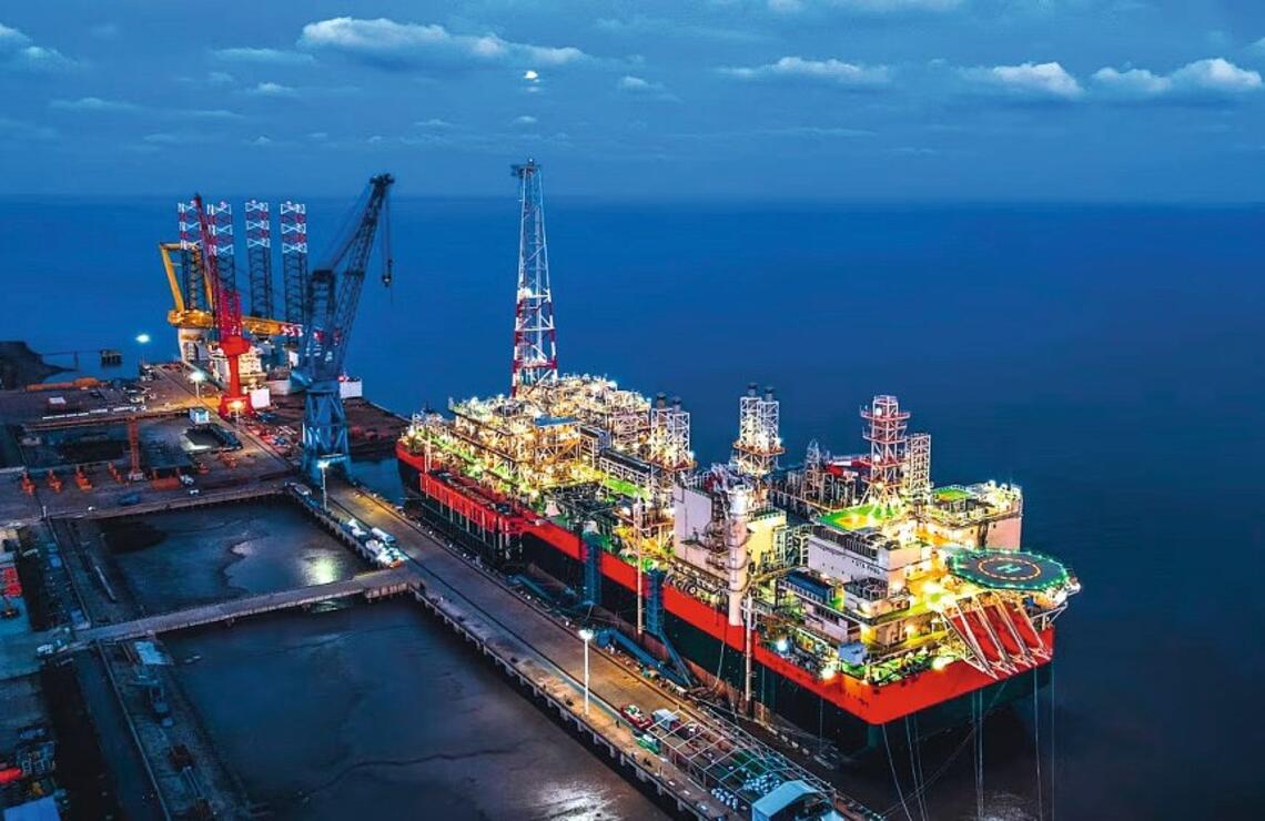 Le navire FPSO du projet Grand Tortue Ahmeyim. Le navire FPSO du projet Grand Tortue Ahmeyim. DR