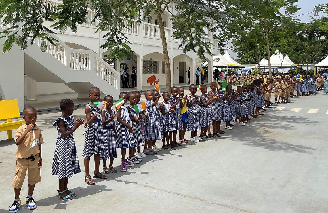 Demain, c’est maintenant Le groupe scolaire d’excellence Children of Africa, à Abobo, comprend deux écoles primaires et une école maternelle. ZYAD LIMAM
