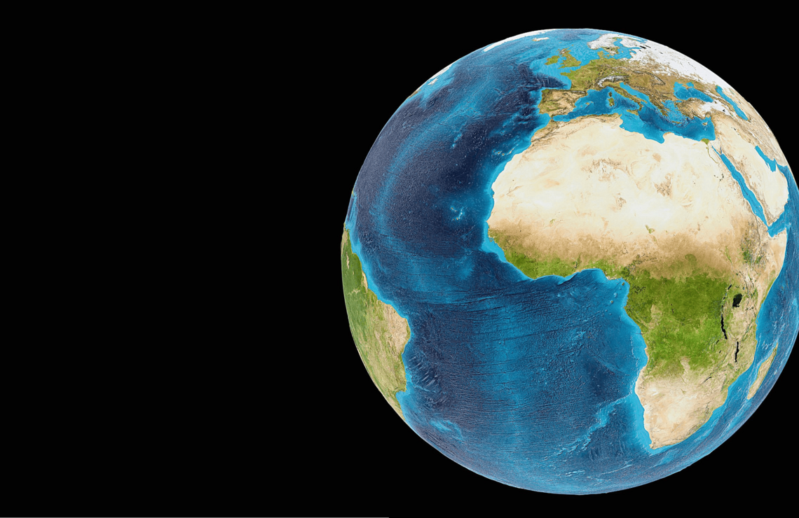 Vue de la Terre depuis l’espace. SHUTTERSTOCK
