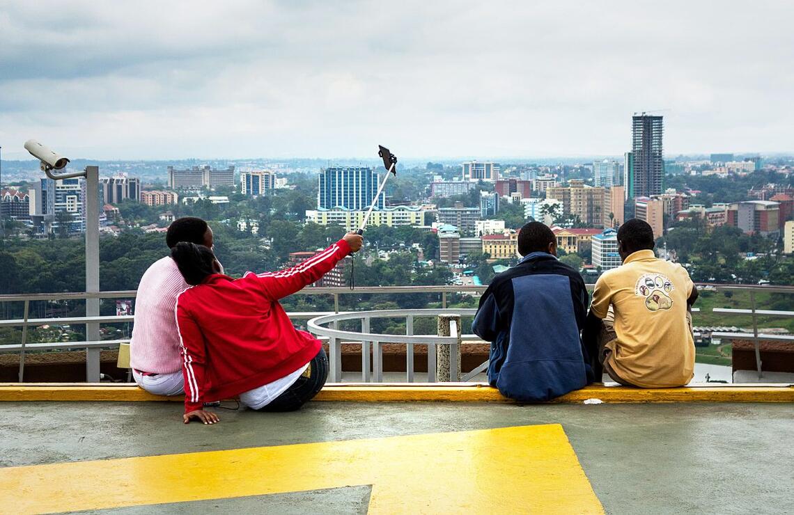 Un regard tourné vers le futur ? Ici à Nairobi, au Kenya.HUGH MITTON / ALAMY STOCK PHOTO