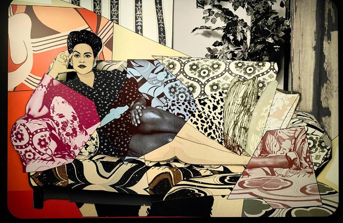 Clarivel Face Forward Gazing, 2024. MICKALENE THOMAS