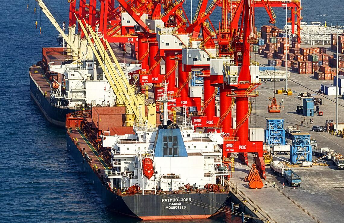 Le port multiservices de Doraleh, à Djibouti. PATRICK ROBERT