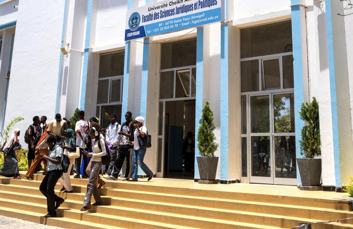 La Faculté des sciences juridiques et politiques de l'Université Cheikh Anta Diop, à Dakar, au Sénégal. SHUTTERSTOCK
