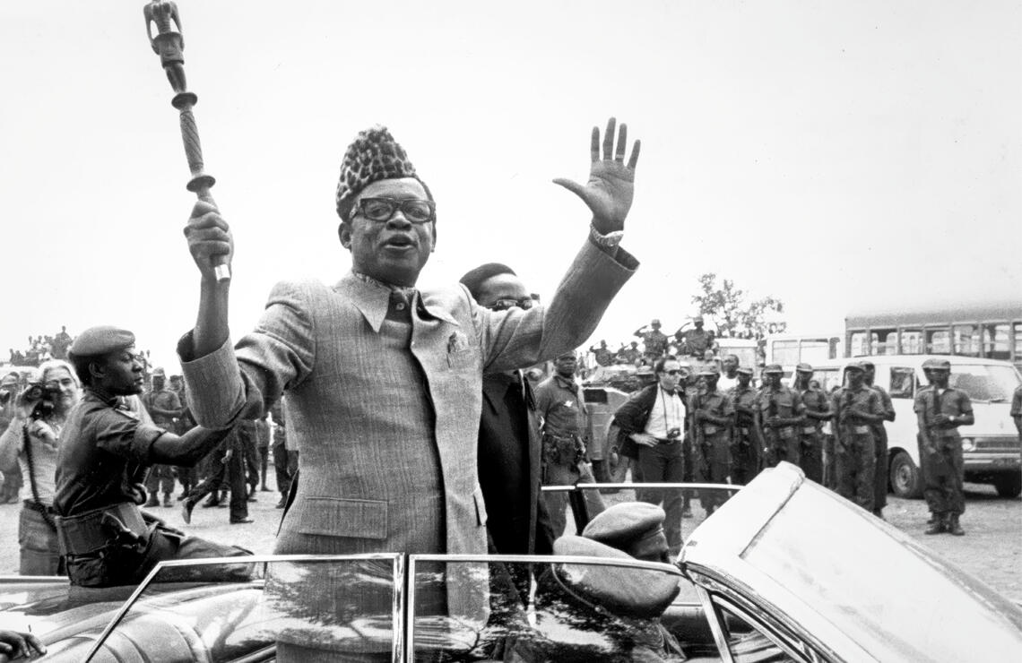 Le maréchal-président, à Kolwezi, en mai 1977. CAMERAPIX PHOTOGRAPHER/CAMERAPIX/AFRICAN.PICTURES