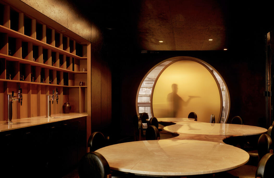 Gourmega interior. SETH CAPLAN