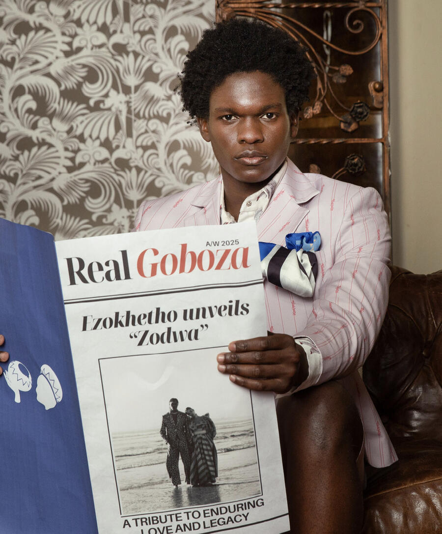 Collection « Zodwa », Pinstripe Suit. ASHTON BEPETE