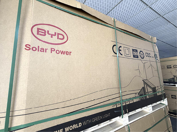L'usine djiboutienne Tells Solar PV-Tech fabrique des panneaux solaires BYD. DR
