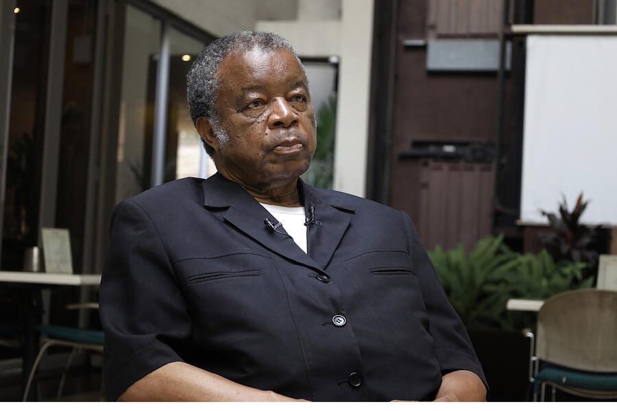 Le virologue Jean-Jacques Muyembe fait partie de l'équipe qui a découvert le virus Ebola en 1976. XINHUA/XINHUA-REA