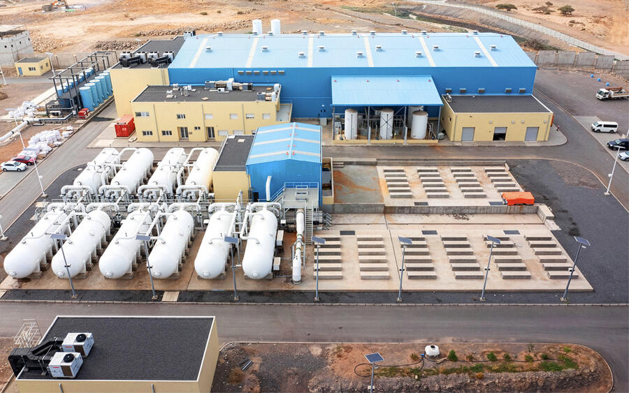 L'usine de dessalement de Doraleh, réalisée par Eiffage Génie Civil en groupement avec Tedagua, a été inaugurée le dimanche 14 mars 2021. DR