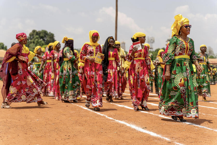 Marche féministe lors de la Journée internationale des droits des femmes, le 8 mars 2024, à Ngaoundéré. SHUTTERSTOCK