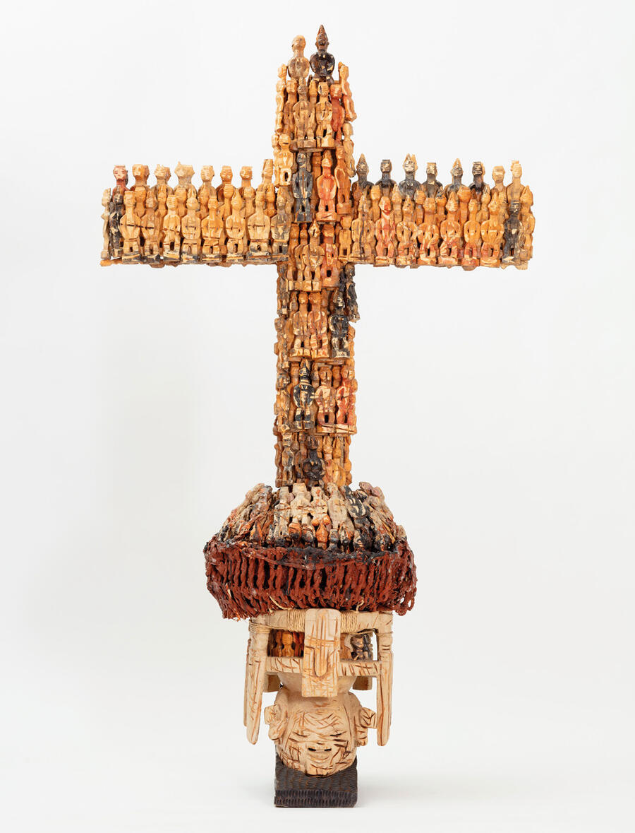 Dominique Zinkpè, Les Démasqués des cinq continents, Océanie, 2007. DR