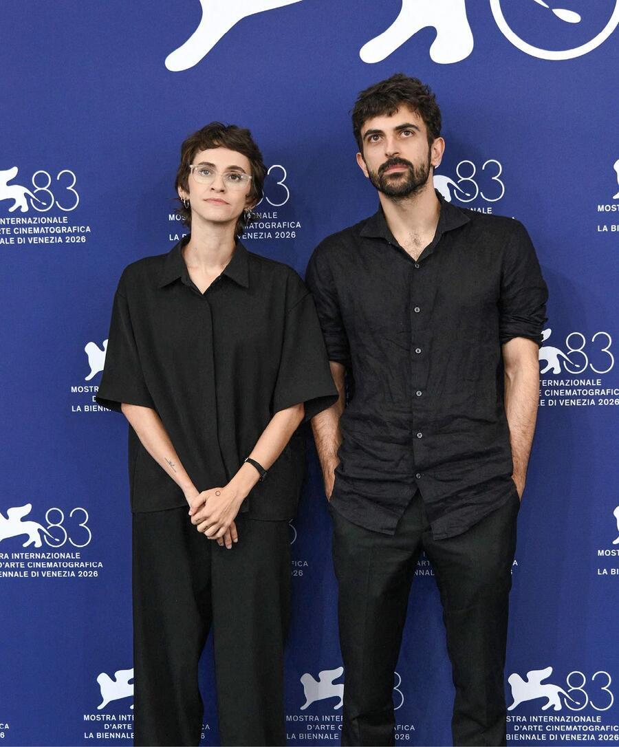 Les cinéastes Yuval Abraham et Rachel Szor, lors de la 83e édition de la Mostra de Venise. ALAMY