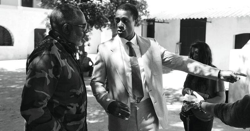 Lors du tournage. DR