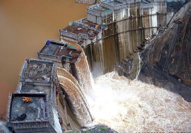 Le Grand Barrage de la renaissance (GERD) en Éthiopie. DR