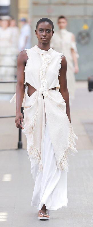 des pièces de la collection «Ngano» présentées lors de la Portugal Fashion Week. HAUS OF STONE