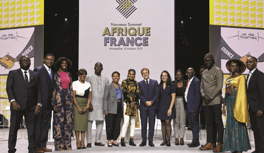 Sommet France-Afrique 2021 new-look à Montpellier : « J’ai trouvé bizarre que tous ces jeunes Africains, voyageant aux frais du prince, de leur bourreau, demandent des comptes à Macron chez lui. »Sommet France-Afrique 2021 new-look à Montpellier : « J’ai trouvé bizarre que tous ces jeunes Africains, voyageant aux frais du prince, de leur bourreau, demandent des comptes à Macron chez lui. ». LUDOVIC MARIN/AFP