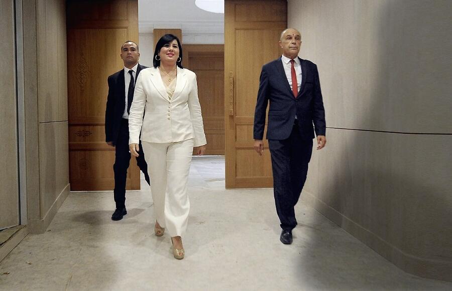Abir Moussi. CHOKRI MAHJOUB/ZUMA WIRE/RÉA