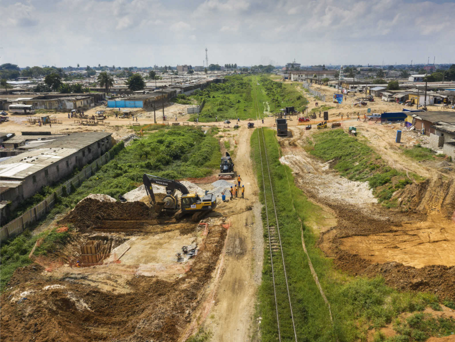 Les travaux ont commencé dans le secteur d’Abobo.DR