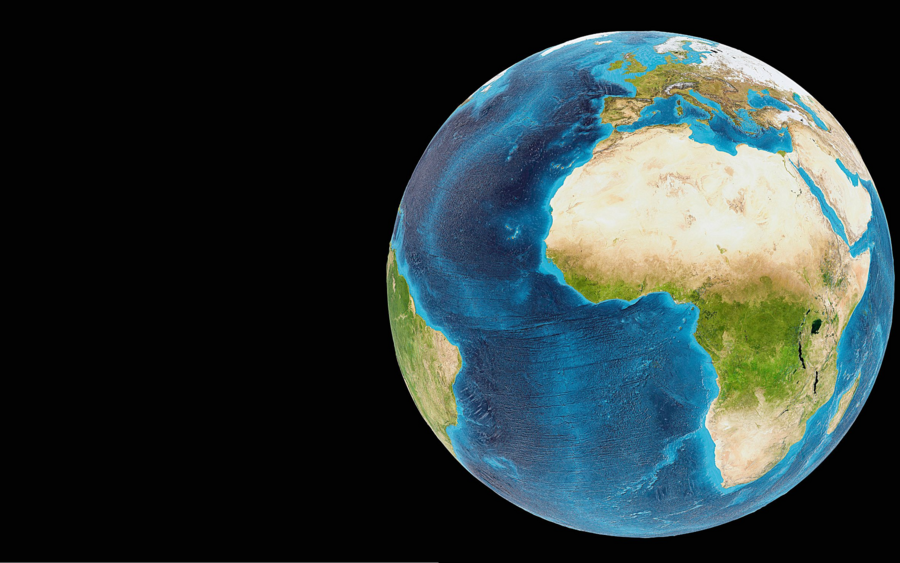 Vue de la Terre depuis l’espace.SHUTTERSTOCK
