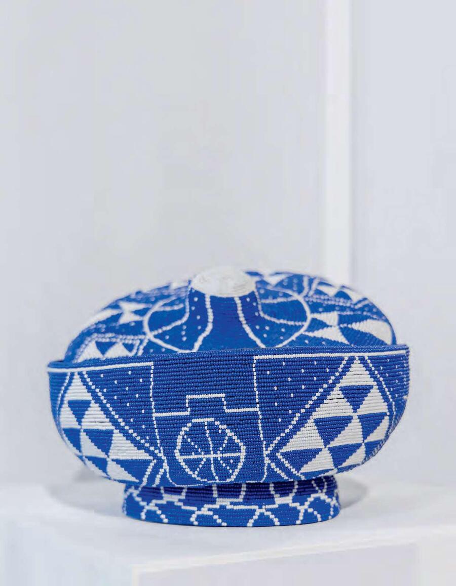 Panier fabriqué durant un atelier de perlage en 2000.DANIEL NICOLAEVSKY MARIA