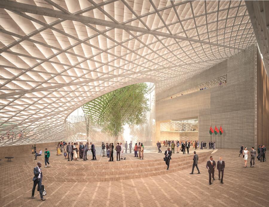 Projet pour l’Assemblée nationale du Burkina Faso.KÉRÉ ARCHITECTURE