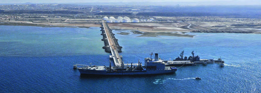 Le terminal pétrolier Horizon de Doraleh. VINCENT FOURNIER/JA