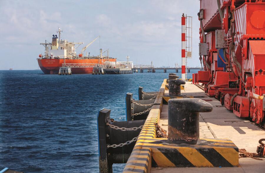 Le terminal pétrolier de Doraleh, une extension du port international de Djibouti. PATRICK ROBERT