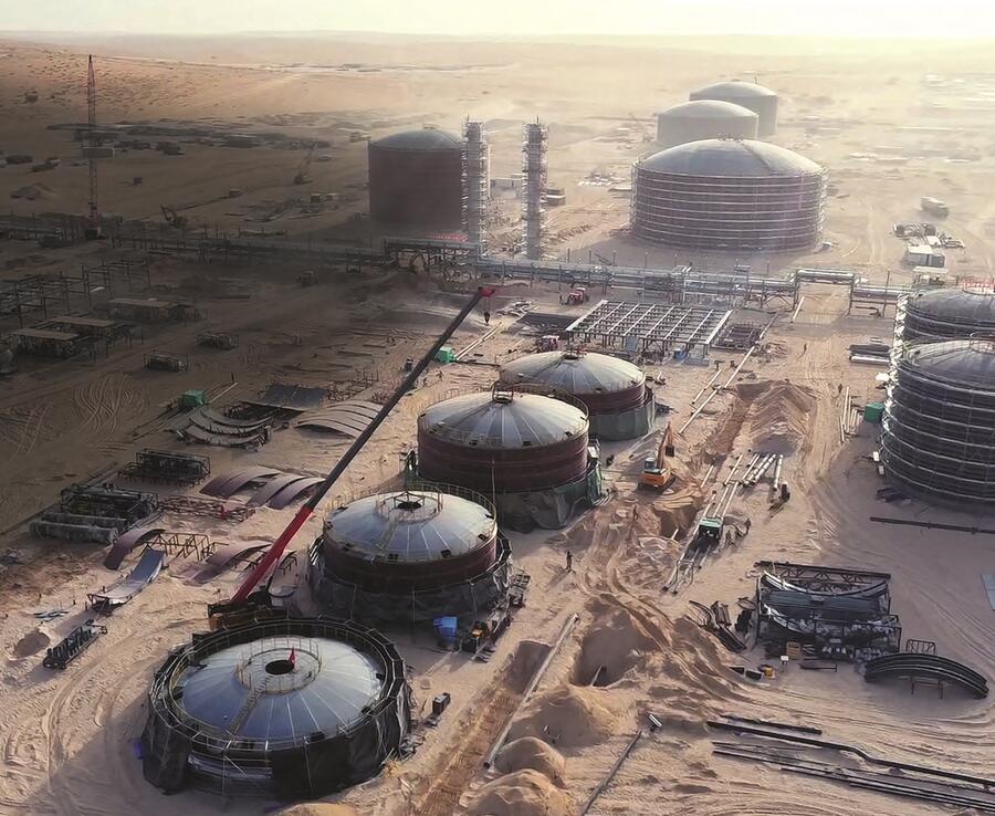 Centre pétrolier à Agadem, dans la région de Diffa. PRÉSIDENCE DU NIGER