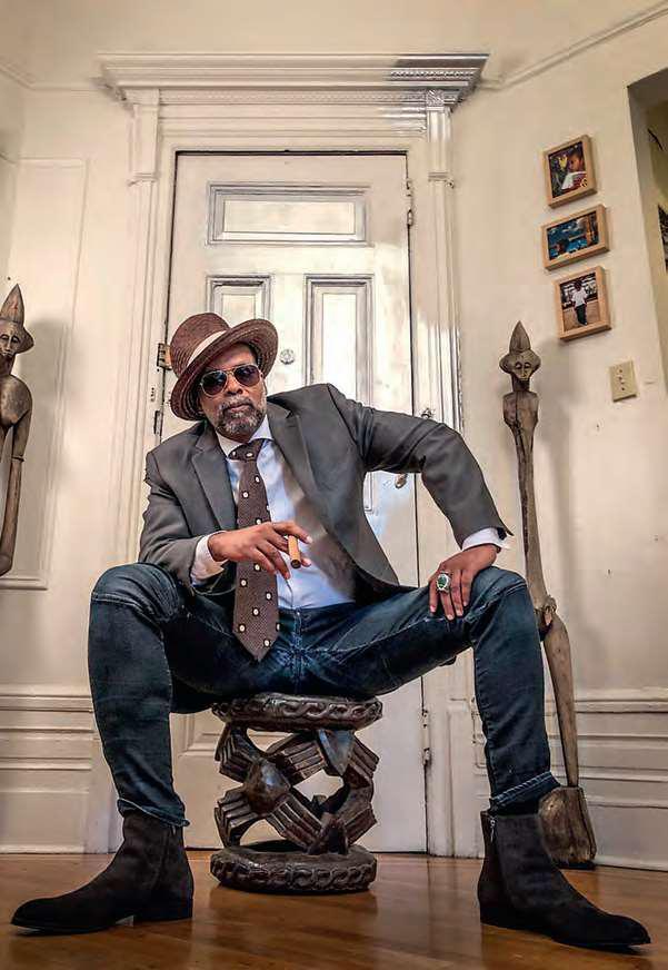 Le slameur américain Sharrif Simmons.DAREM BOUCHENTOUF