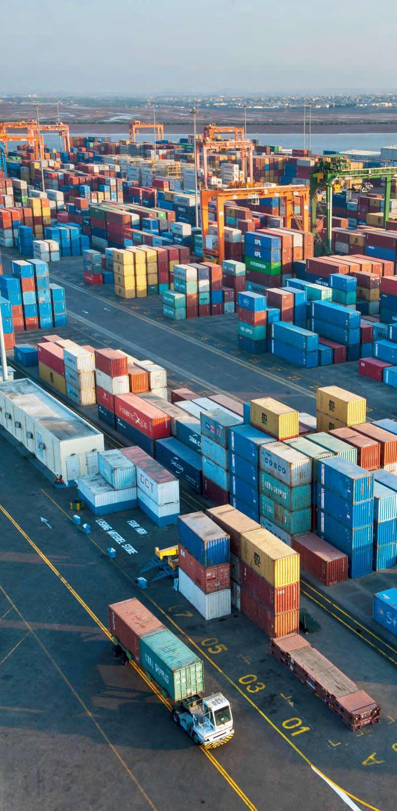 Les capacités conteneurs du port de Doraleh, un atout considérable.VINCENT FOURNIER/JEUNE AFRIQUE/RÉA
