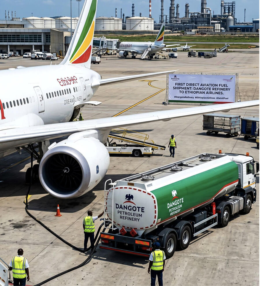 L'accord d'approvisionnement entre la Dangote Petroleum Refinery et Ethiopian Airlines a pris effet début mai. SHUTTERSTOCK