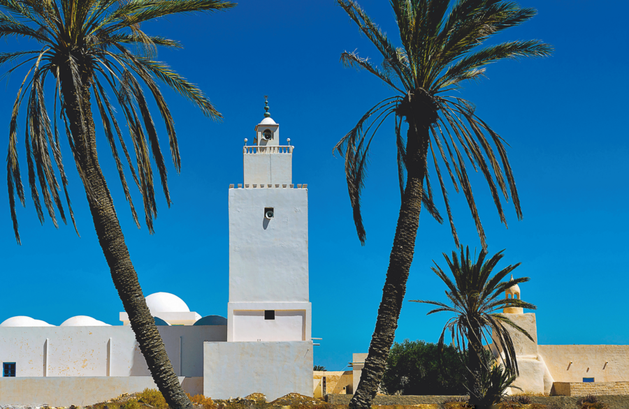 La mosquée de Guellala, petite ville du sud. ALAMY