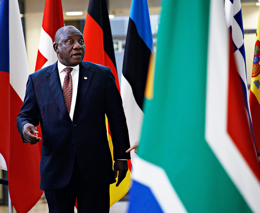 Le président Cyril Ramaphosa en Belgique, le 15 novembre 2018. Se déplacer, sortir le soir, retirer de l’argent… Chaque action implique d’évaluer et d’anticiper les risques.ALEXANDROS MICHAILIDIS/SHUTTERSTOCK