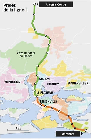 La ligne 1 comptera 20 stations.DR