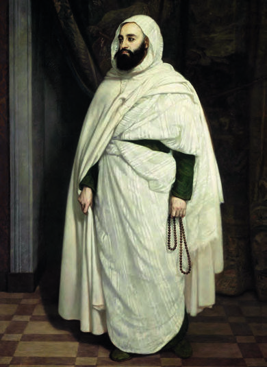 Abd el-Kader, en pied, Jean-Baptiste-Ange Tissier, 1853.RMN-GRAND PALAIS (CHÂTEAU DE VERSAILLES)/HERVÉ LEWANDOWSKI