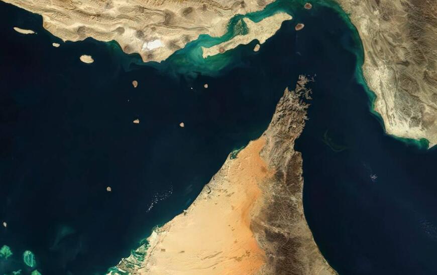 Detroit d’Ormuz entre l’Iran et les pays du golfe. ALAMY